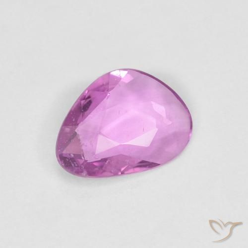 0.63 ct Purple Sapphire Stone, Natural Sapphire in Fancy Cut Shape for Sale