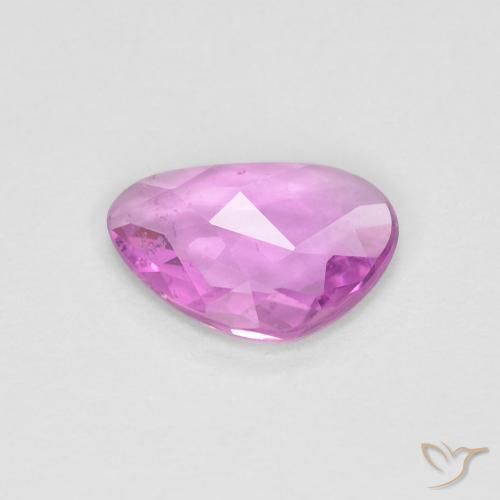 Sapphire Gemstone in 7.3 x 5.4 mm Size for Sale, Sapphire Stone in Pinkish Purple Color