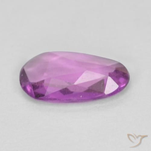 Sapphire Gemstone in 7.4 x 4.5 mm Size for Sale, Sapphire Stone in Royal Purple Pink Color