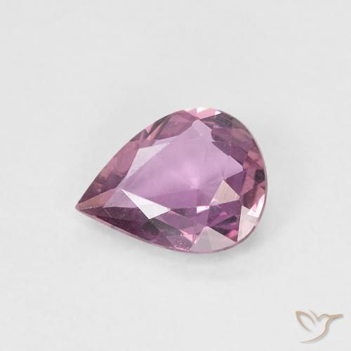 0.48ct Natural Medium Dark-Purple Sapphire, Pear Shape, VVS-VS