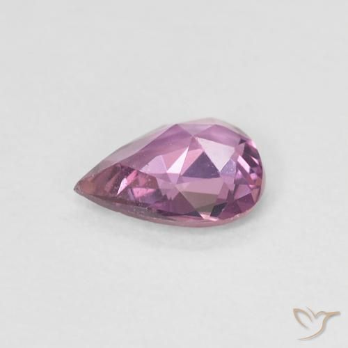 Sapphire Gemstone in 6 x 4.8 mm Size for Sale, Sapphire Stone in Medium Dark-Purple Color