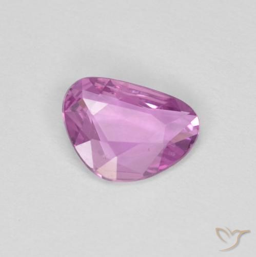 0.51 ct Purple Sapphire Stone, Natural Sapphire in Fancy Cut Shape for Sale