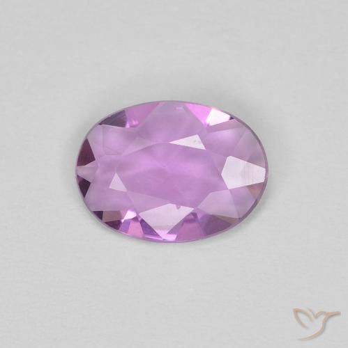 0.48ct Natural Light Pinkish Violet Sapphire, Oval, VVS
