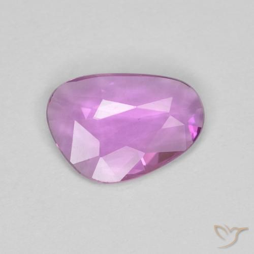 0.60 ct Purple Sapphire Stone, Natural Sapphire in Fancy Cut Shape for Sale