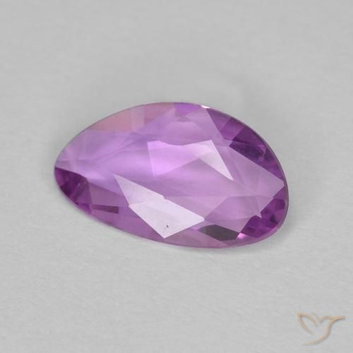 0.58 ct Purple Sapphire Stone, Natural Sapphire in Fancy Cut Shape for Sale