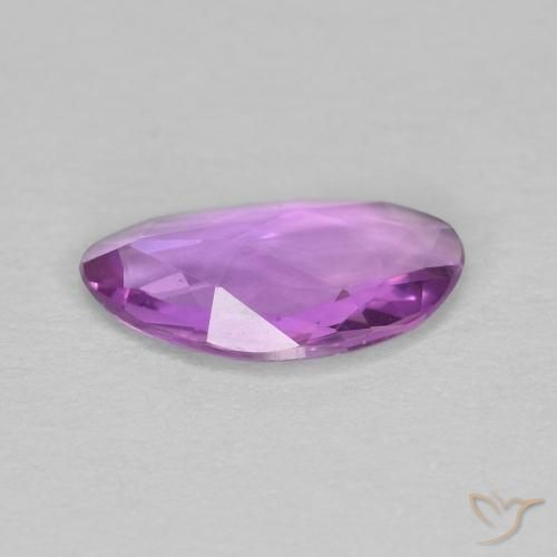 Sapphire Gemstone in 8.3 x 4.9 mm Size for Sale, Sapphire Stone in Violet Purple Color