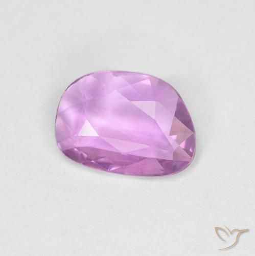 0.60 ct Purple Sapphire Stone, Natural Sapphire in Fancy Cut Shape for Sale