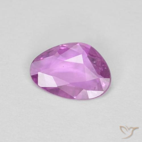 0.51 ct Purple Sapphire Stone, Natural Sapphire in Fancy Cut Shape for Sale