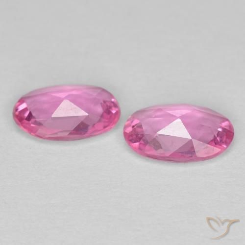 Sapphire Gemstones in 6 x 4 mm (calibrated) Size for Sale, Sapphire Stones in Royal Purple Pink Color