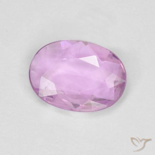 0.67 ct Purple Sapphire Stone, Natural Sapphire in Oval Facet Shape for Sale
