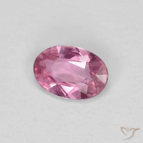 0.40 ct Pink Sapphire Stone, Natural Sapphire in Oval Facet Shape for Sale