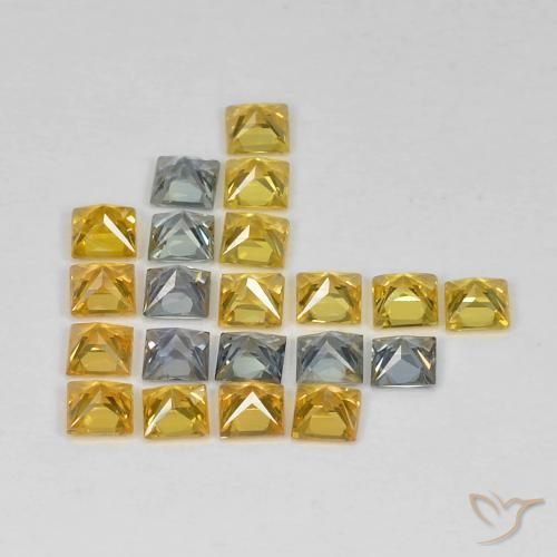 Sapphire Gemstones in 2.7 x 2.7 mm Size for Sale, Sapphire Stones in Multicolor Color