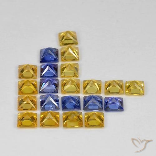 Sapphire Gemstones in 2.8 x 2.8 mm Size for Sale, Sapphire Stones in Multicolor Color