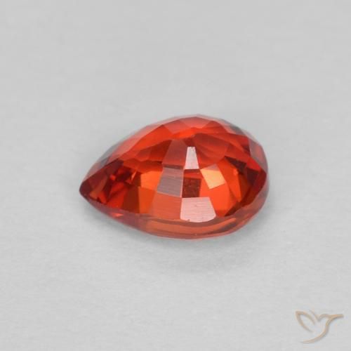 Sapphire Gemstone in 5 x 4 mm (calibrated) Size for Sale, Sapphire Stone in Bright Crimson Red Color