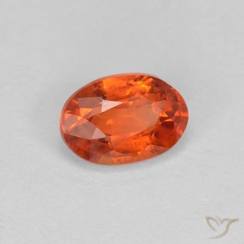 0.68 ct Red Sapphire Stone, Natural Sapphire in Oval Facet Shape for Sale