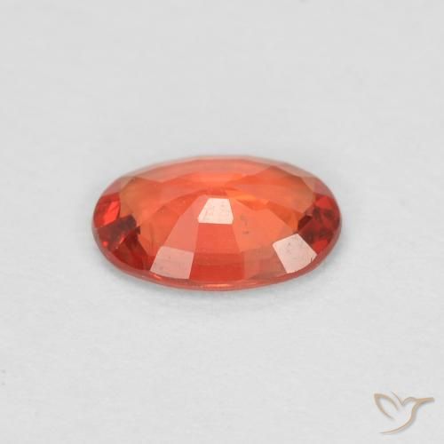 Sapphire Gemstone in 6 x 4 mm (calibrated) Size for Sale, Sapphire Stone in Bright Crimson Red Color