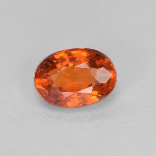 Zaffiro 5,7 x 4,1mm arancione Ovale sfaccettato dalla Tanzania, peso di 0,7 ct, gemma naturale Essere riscaldato in purezza VVS-VS, 1 pezzo Zaffiro - Colore: Arancione rossastra, durezza Mohs di 9 adatto per gioielli da indossare ogni giorno, Pietra della saggezza, Photo A