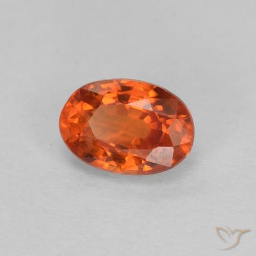0.67 ct Red Sapphire Stone, Natural Sapphire in Oval Facet Shape for Sale
