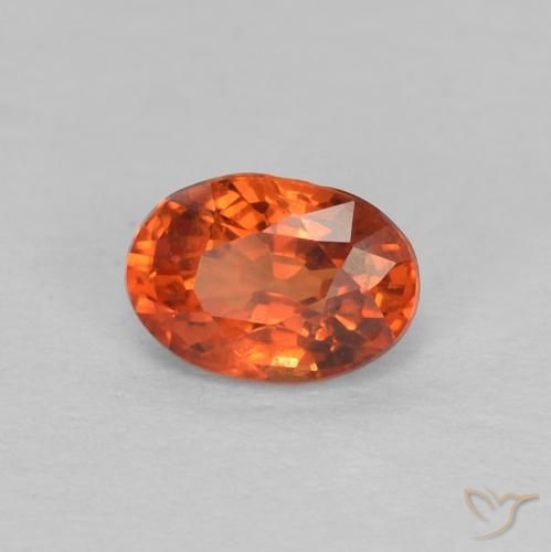 0.68 ct Red Sapphire Stone, Natural Sapphire in Oval Facet Shape for Sale