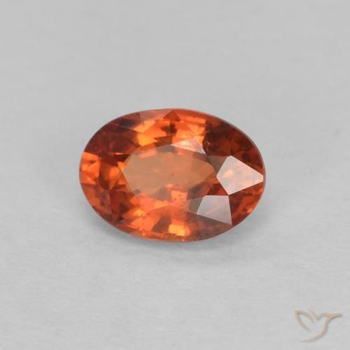 0.62 ct Red Sapphire Stone, Natural Sapphire in Oval Facet Shape for Sale