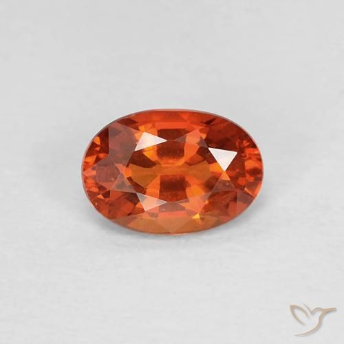 0.55ct Natural Medium Red Sapphire, Oval, VVS