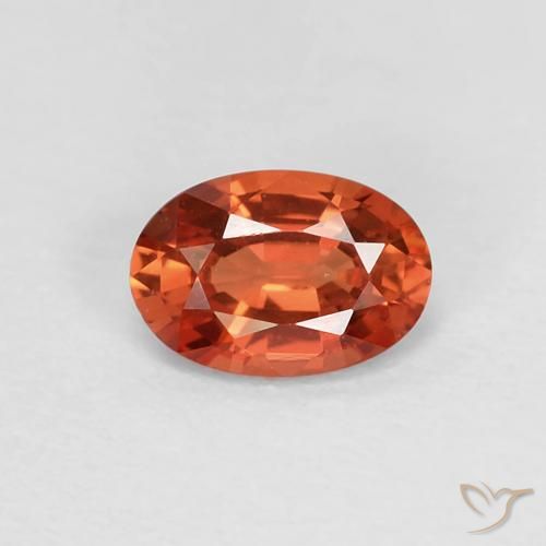 0.57ct Natural Medium Red Sapphire, Oval, VVS