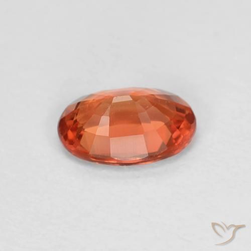 Sapphire Gemstone in 6 x 4 mm (calibrated) Size for Sale, Sapphire Stone in Medium Red Color