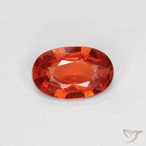 0.47ct Natural Medium Red Sapphire, Oval, VVS