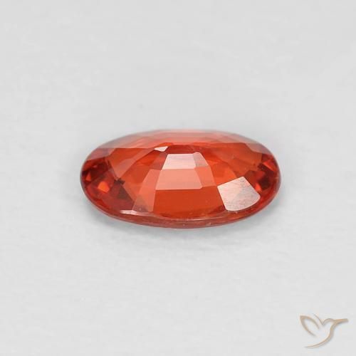 Sapphire Gemstone in 6 x 4 mm (calibrated) Size for Sale, Sapphire Stone in Medium Red Color