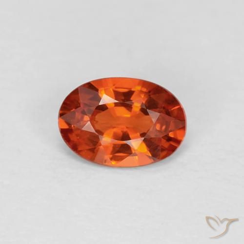 0.48ct Natural Bright Crimson Red Sapphire, Oval, VVS