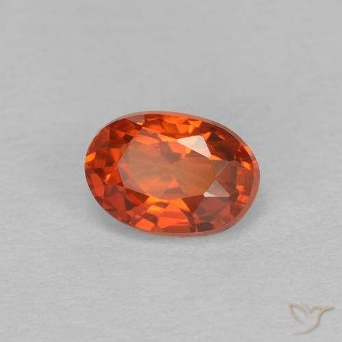 0.67 ct Red Sapphire Stone, Natural Sapphire in Oval Facet Shape for Sale