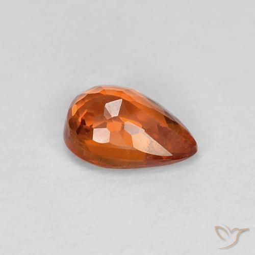 Sapphire Gemstone in 6 x 4 mm (calibrated) Size for Sale, Sapphire Stone in Medium Orange Color