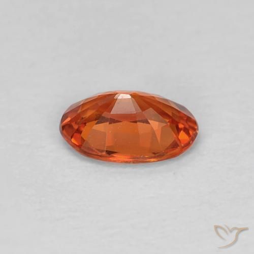 Sapphire Gemstone in 6 x 4 mm (calibrated) Size for Sale, Sapphire Stone in Fire Orange Color