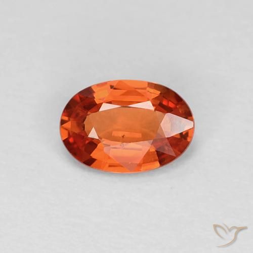 0.48ct Natural Intense Red Sapphire, Oval, VVS-VS