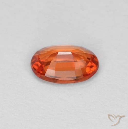 Sapphire Gemstone in 6 x 4 mm (calibrated) Size for Sale, Sapphire Stone in Intense Red Color