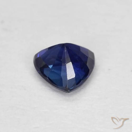 Sapphire Gemstone in 4.4 x 4.3 mm Size for Sale, Sapphire Stone in Twilight Blue Color