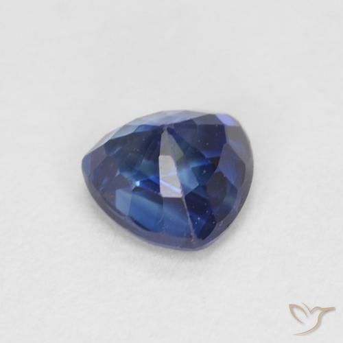 Sapphire Gemstone in 4.3 x 4.3 mm Size for Sale, Sapphire Stone in Twilight Blue Color