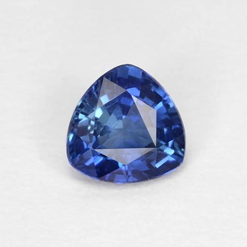 Saphir Bleu trillion facet 0,44 ct de Madagascar, dimension 4,6 x 4,6mm, pierre gemme naturelle Chauffé, pureté vvs, 1 pièce Saphir de couleur Bleu marine, dureté Mohs de 9 convient aux bijoux de tous les jours, pierre de sagesse, Pierre de naissance de septembre, Photo A