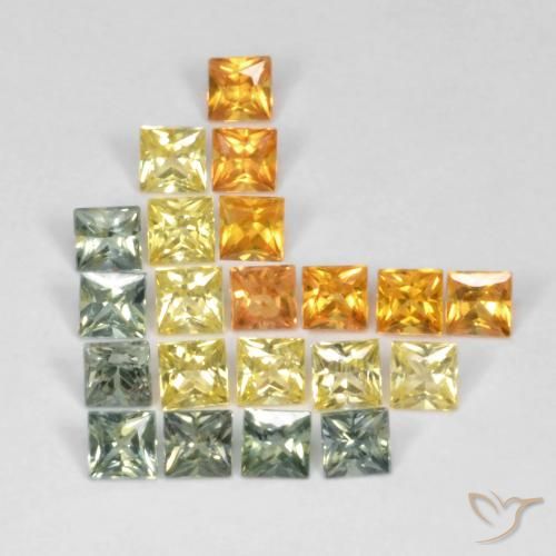 3.07ctw Natural Multicolor Sapphire, Square, VS