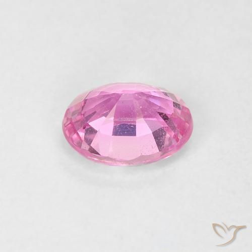 Sapphire Gemstone in 5.2 x 4.2 mm Size for Sale, Sapphire Stone in Intense Pink Color