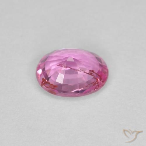 Sapphire Gemstone in 5.1 x 4.2 mm Size for Sale, Sapphire Stone in Intense Pink Color