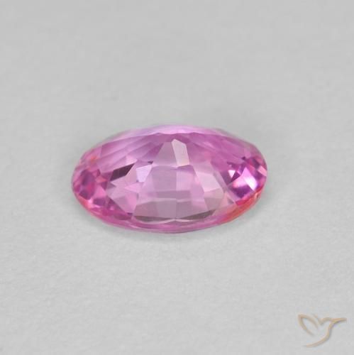 Sapphire Gemstone in 5.7 x 4 mm Size for Sale, Sapphire Stone in Intense Pink Color