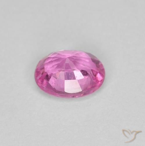 Sapphire Gemstone in 5 x 4 mm (calibrated) Size for Sale, Sapphire Stone in Medium Pink Color