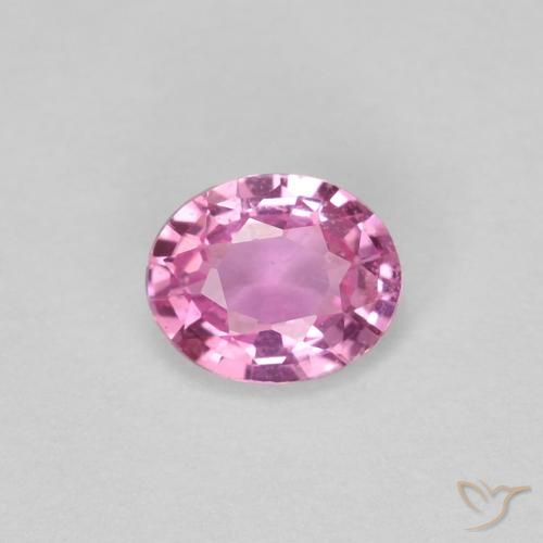 0.37ct Natural Medium Pink Sapphire, Oval, VVS-VS