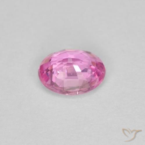 Sapphire Gemstone in 5 x 4 mm (calibrated) Size for Sale, Sapphire Stone in Medium Pink Color