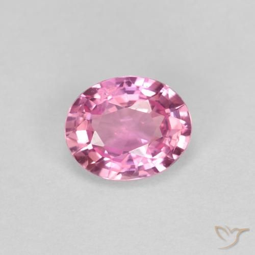 0.49ct Natural Royal Purple Pink Sapphire, Oval, VS