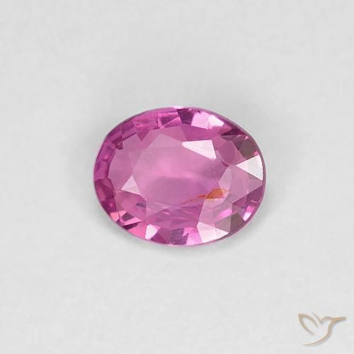 0.34ct Natural Intense Pink Sapphire, Oval, VS