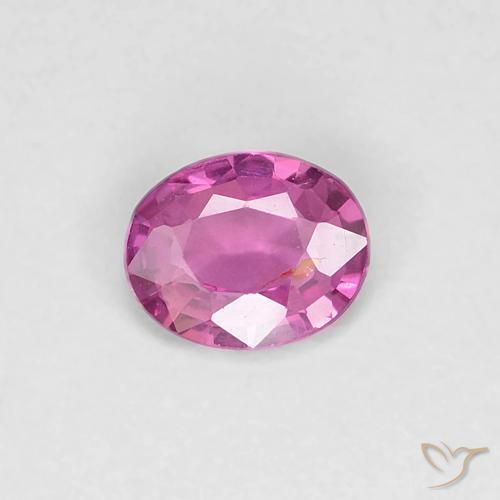 0.34 ct Pink Sapphire Stone, Natural Sapphire in Oval Facet Shape for Sale