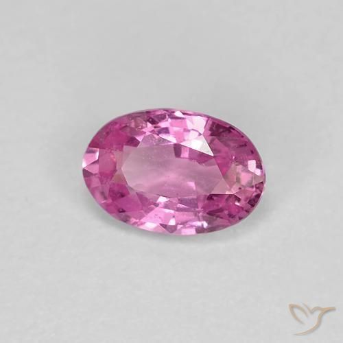 0.62 ct Purple Sapphire Stone, Natural Sapphire in Oval Facet Shape for Sale