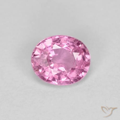 0.41 ct Pink Sapphire Gemstone, Sapphire Gem in Oval Facet Shape for Sale.
